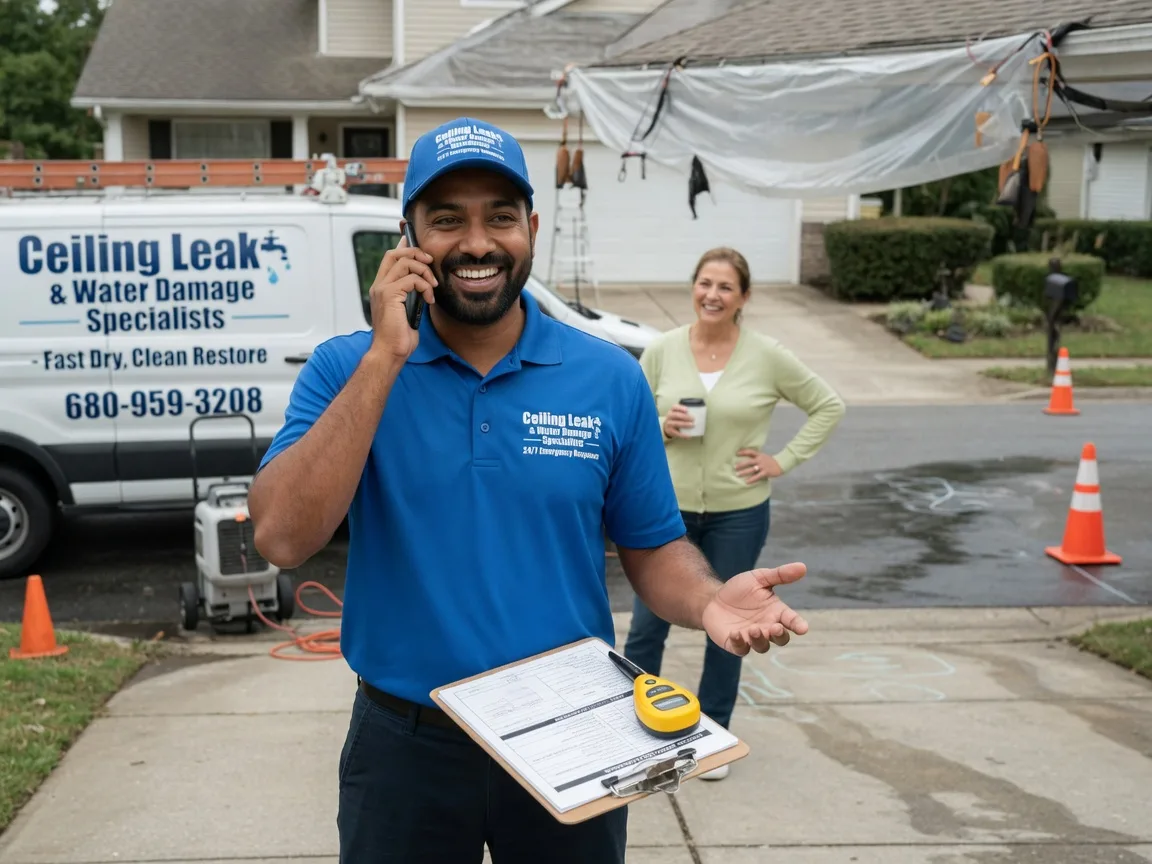 Ceiling Leak Cleanup Auburndale, WI FAQs